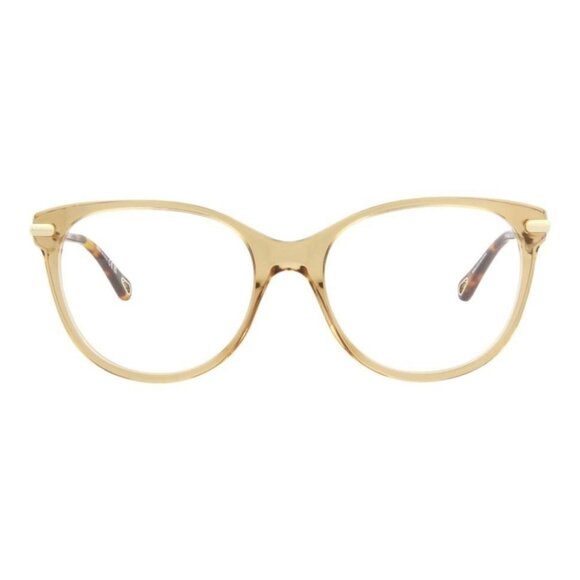 Chloé Womens Cat Eye Brown Gold Transparent Fashion Designer Eyewear - Picture 2 of 5